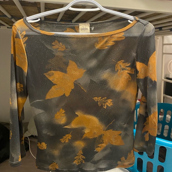 whimsigoth sheer & glittery black top - Picture 3 of 3